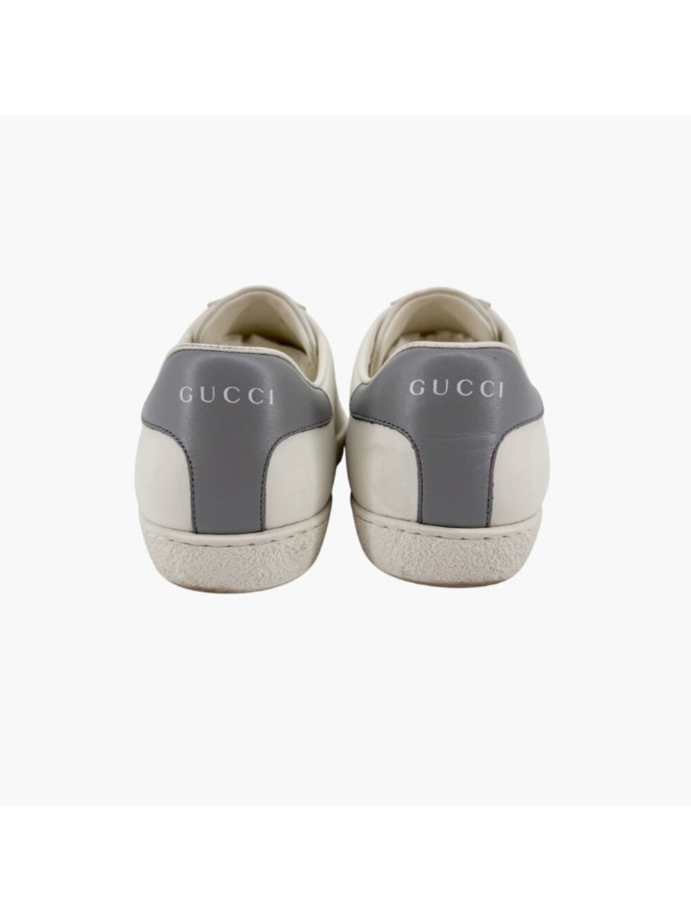 Gucci Ace GG Interlock Logo Low Top Sneakers White Leather Size 39 US 9 Women - Picture 7 of 14